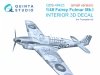 Quinta Studio QDS-48423 Fairey Fulmar Mk.I 3D-Printed & coloured Interior on decal paper (Trumpeter) (Small version) 1/48